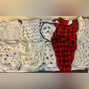 Velcro swaddles size small (0-3 months)